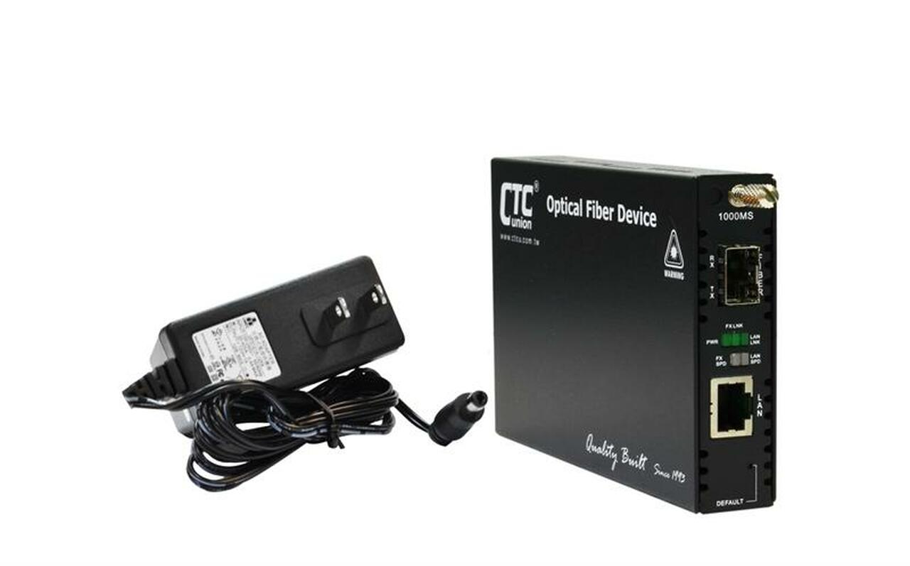 FRM220-1000MS Gigabit Ethernet to 100/1000 SFP slot fiber media converter, IP web managed