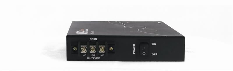 FRM220-CH01DC - single slot fiber chassis with embedded neg. DC power 18-72V input