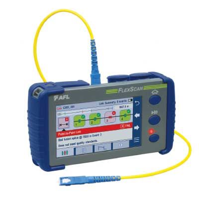 AFL OTDR Kit 1310/1550nm FlexScan OTDR OLS OPM VFL Wi-Fi 150 meter Fiber Ring One Click Cleaner & FOCIS Flex Inspection Probe 32/30dB Pro Kit
