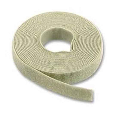 Hook & Loop Cable Tie, 15' roll, Standard cross section, Gray