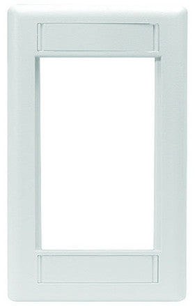 Hubbell Premise Wiring Phone Component INFINe StationModular Plate Frame, 1-Gang, White