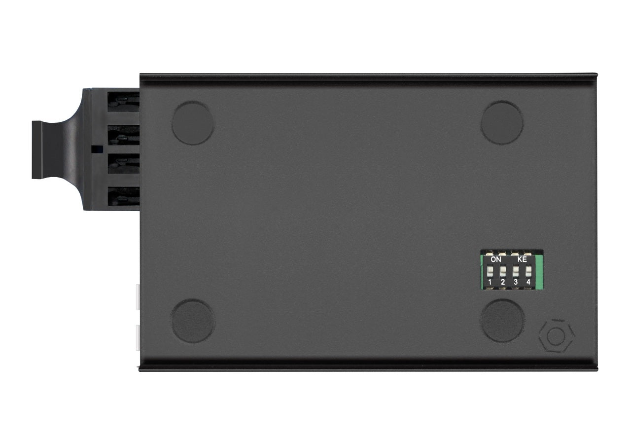 LFC-100-SC002 Fast Ethernet to 100Base-FX, SC, 2Km, 1310nm MM fiber media converter, LFP and DIP sw settings
