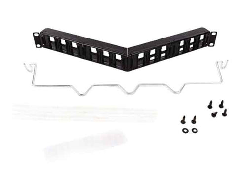 CommScope M2000 U/UTP Modular Panel 1U, 24 port angled, 19" Blank Panel