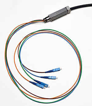 4 Fiber Node Cable, Loosetube Cable, 9/125µm Single Mode, SC/UPC, Pigtail 15 Meters