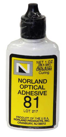 Norland 81 UV (Ultraviolet) Adhesive (1 oz. bottle)