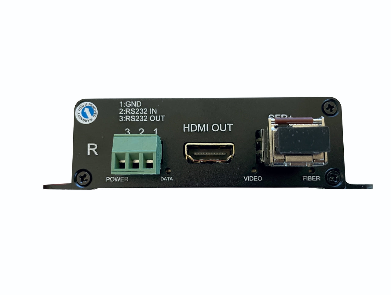 (RB-4KHDMI-R) 4K HDMI over fiber receiver single strand with RS232 channel transport