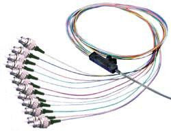 12 Single Mode Fiber FC/APC Ribbon Fan-Out Assembly