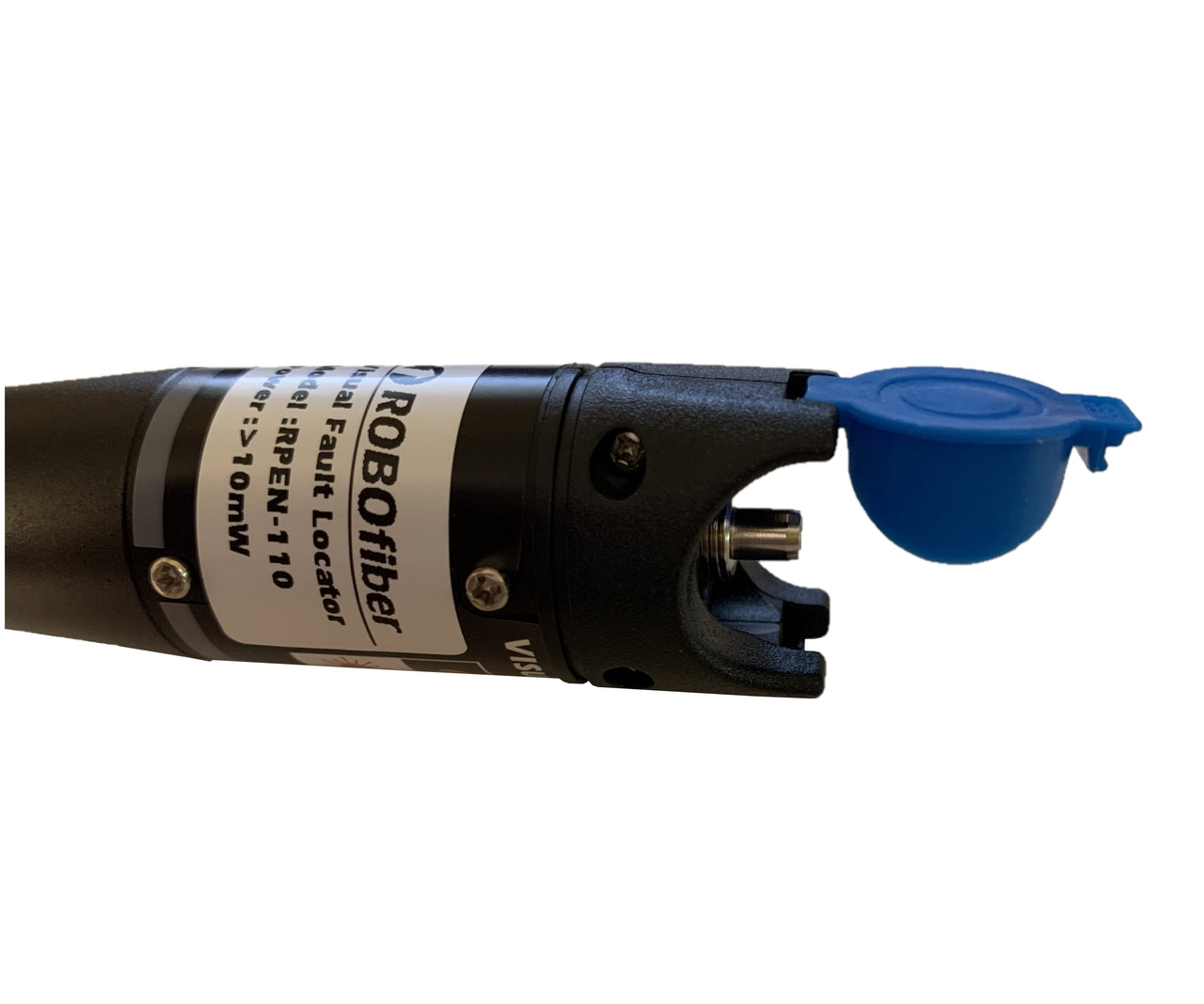 RPEN-110 - Visual Fault Locator pen, red light 650nm, 10mW up to 10Km tracing, for 2.50mm ferrules (SC, ST or FC), metal body