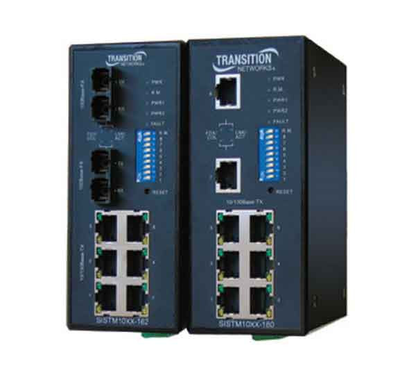 10/100 Managed Industrial Switches (extended temperature), SM, SC, 20KM