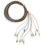 50/125/900µm multimode LC/PC Color Coded Pigtails, 3 Meters (12 pcs/pack)