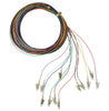 50/125/900µm multimode LC/PC Color Coded Pigtails, 3 Meters (12 pcs/pack)