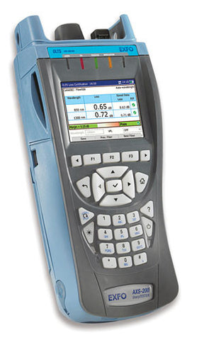 One(1) AXS-200 Sharp TESTER Modular Mainframe, One(1) AXS-360 Fiber Certification Module