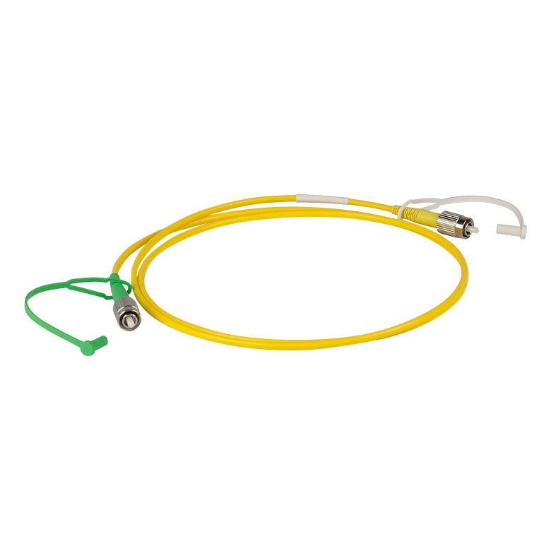 TH-P5-630Y-FC-1 - Single Mode Patch Cable, 633 - 780 nm, FC/PC to FC/APC, Ø900 µm Jacket, 1 m Long