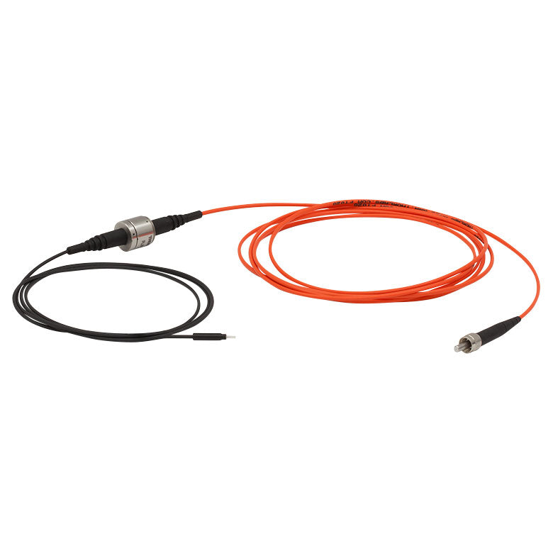 TH-RJPSL4 - SMA to Ø1.25 mm Ferrule Rotary Joint Patch Cable, Ø400 µm Core, 3 m Long