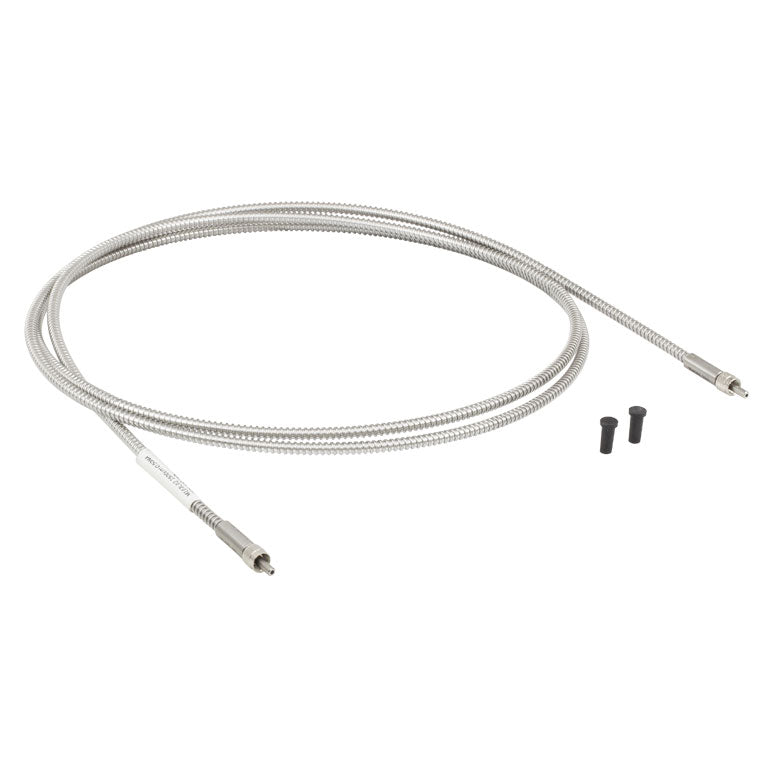TH-M107L01 - Ø1500 µm, 0.50 NA, Stainless Steel SMA-SMA Fiber Patch Cable, Low OH, 1 Meter