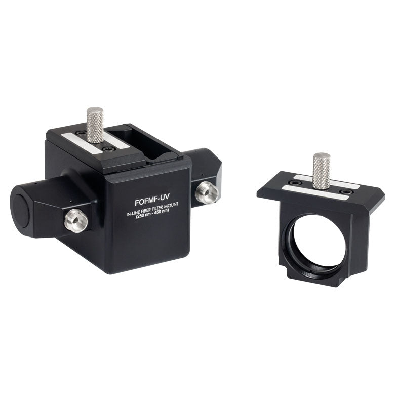 TH-FOFMF - In-Line Multimode Fiber Optic Filter Mount, 450 nm - 20 µm, 1/4"-20 Tap, FC/PC