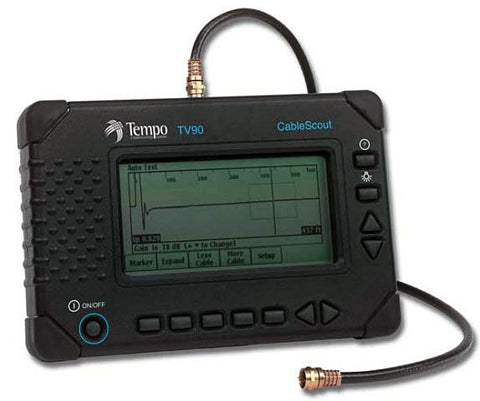 TEMPO TV90 CableScout Copper TDR Cable Tester, 6 & 12ns pulse widths