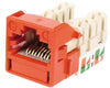 1-Port Mod Jack 8W8P 110 T568A/B CAT6 IP5, Orange
