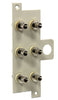 WIC Connector Panel with 6 ST Multimode Adapters Installed