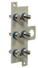 WIC Connector Panel with 6 ST Single Mode Adapters Installed