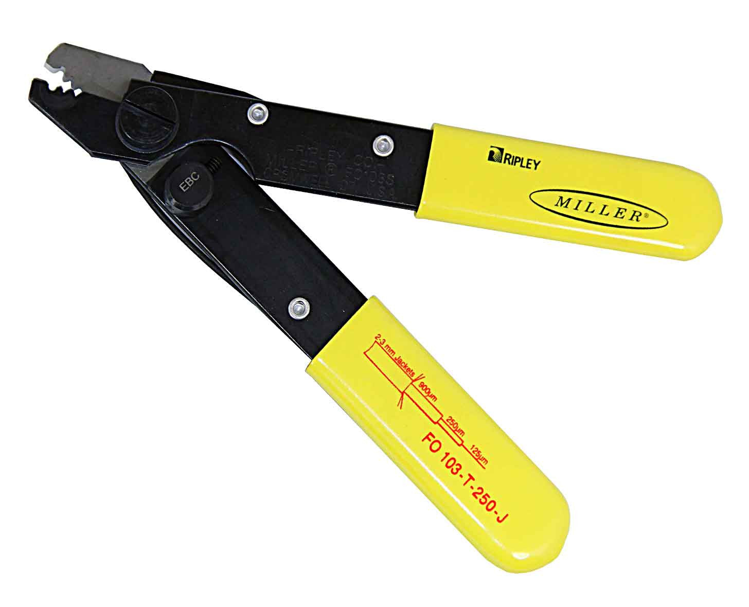 Miller Triple Holes Stripper - Strips 250µm to 125µm, 900µm to 250µm and 2~3mm Jacket Remo