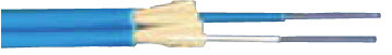 TLC 3.0mm 200/230µm Multimode Duplex Cable - Blue Color - OFNR Riser Rated