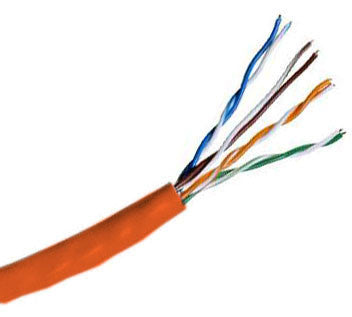 Remee Cable CAT5e UTP Riser Rated Bulk Cable (CMR) 100MHz - 4 Pair, 1000 Feet, Orange Color