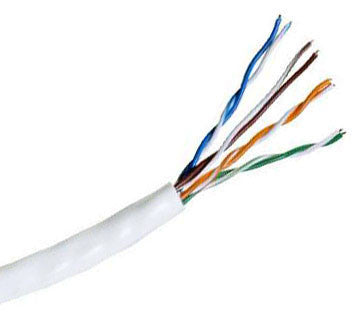 Remee Cable CAT5e UTP Plenum Rated Bulk Cable (CMP) 350MHz - 4 Pair, 1000 Feet, White Color