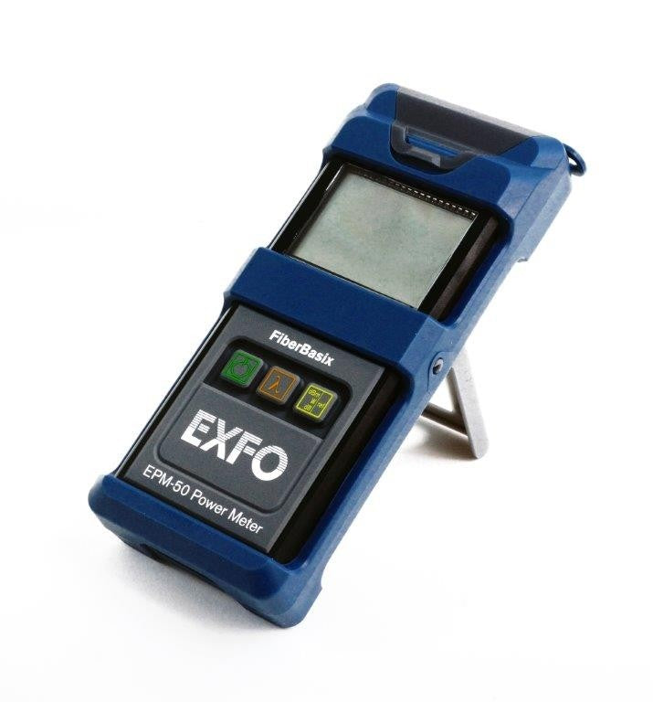 EXFO FiberBasix 50 Power Meter with InGaAs Detector, Rubber Boot FC Adapter