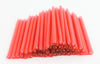 Dia. 3.0mm x 60mm(L) Steel Member Fusion Splice Sleeve - Pack of 50 pcs - Red Color