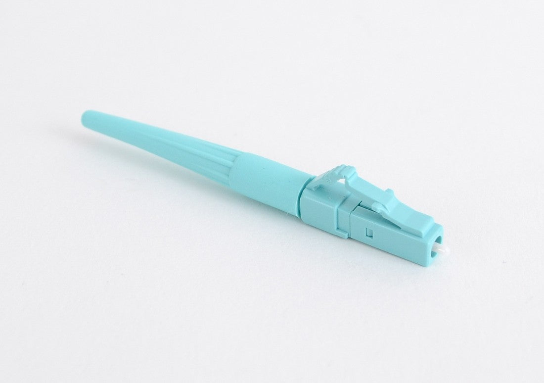 Cheetah LC Multimode 50μm OM3 Splice-On Connector 900μm Aqua - Blister Pk of 100