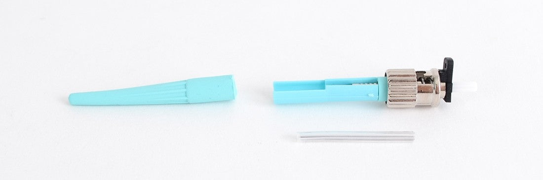 Cheetah ST Multimode 50μm OM3 Splice-On Connector 900μm Aqua - Blister Pk of 10