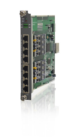 iSAP5100-EM - 8 channels E&M (Ear and Mouth) 2 or 4 wire interface card for iSAP5100 multiplexer, 8 x RJ45 connectors