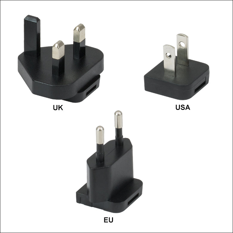 TH-DS5 - 5 VDC, 2 A Regulated Power Supply with USB Type-A Port, 100/240 VAC