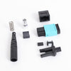 MTP Connector 12 Fiber MM OM3/4 Female Round 3mm Aqua