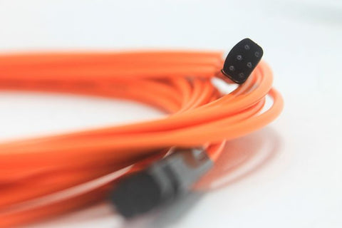 Spider Fan-Out Kit - 12 Fibers, 1 meter Tubing, 250µm Fiber, Orange Color