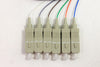 62.5/125/900µm multimode SC/PC Color Coded Pigtail, 3 Meters (6 pcs/pack)