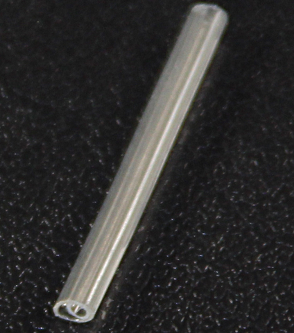 Dia. 0.5mm X 25mm(L) Steel Member Fusion Splice Sleeve - Pack Of 25 Pcs - Clear Color