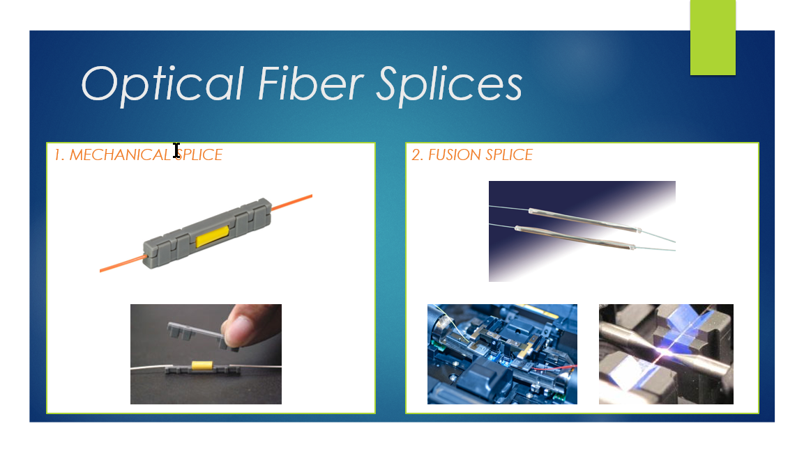 Optical Fiber Splices - Mechanical Splice and Fusion Splice (Video)