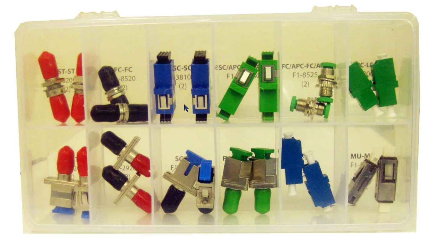 How to use a fiber optic connector/adapter kit?