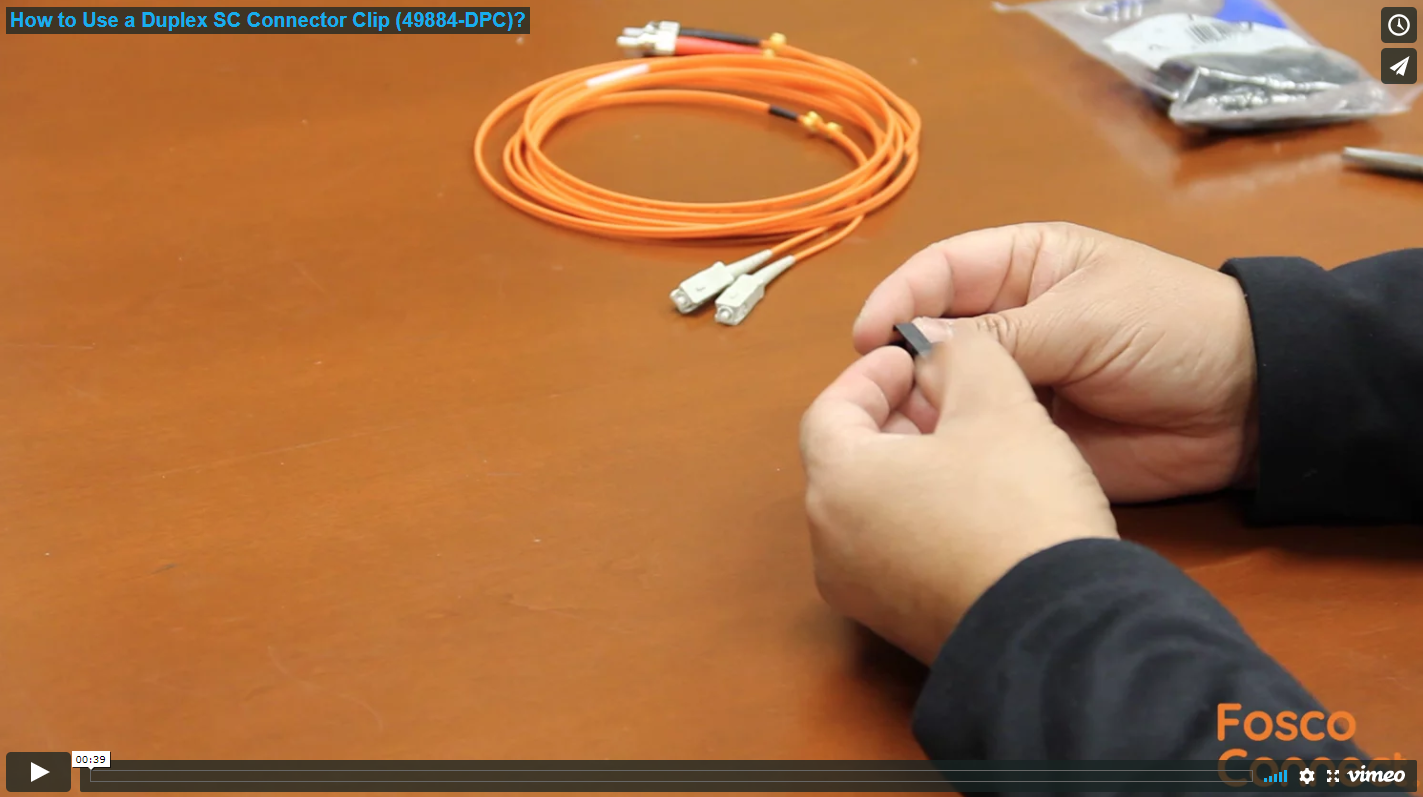 How to use a duplex SC connector clip?