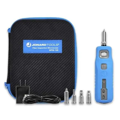 Jonard Tools WFM-100 Wireless Fiber Microscope with PC/UPC Adapters