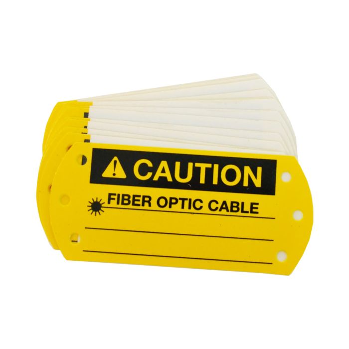 3-7/8" x 1-3/4" Economy Tie-On Label with Self-Laminating Flap (20/pack)