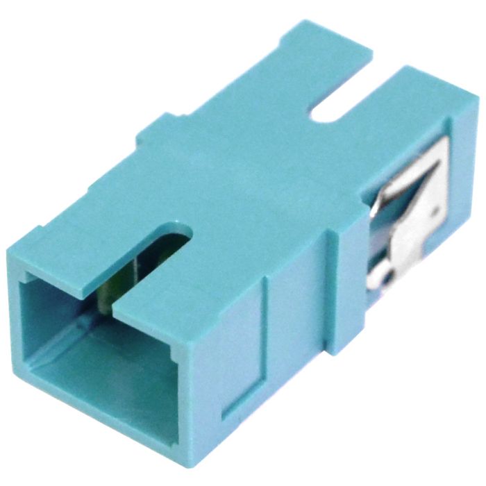 SC Simplex Adapter Multimode Aqua - No Flange
