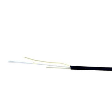 Flat Drop Cable, 12 Fiber, Singlemode, Dry, G.657.A1, Polyethylene, Black, Toneable (24 AWG) (per meter)