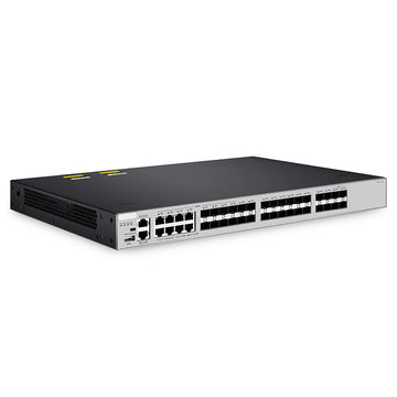 FC-S5810-28FS, 28-Port Gigabit Ethernet L3 Switch, 28 x 1Gb SFP, with 4 x 10Gb SFP+ Uplinks and 8 x 1G RJ45/SFP Combo Ports, Stackable Switch, Broadcom Chip