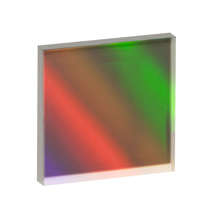 T-GT25-08 - Visible Transmission Grating, 830 Grooves/mm, 29.87° Groove Angle, 25 mm x 25 mm