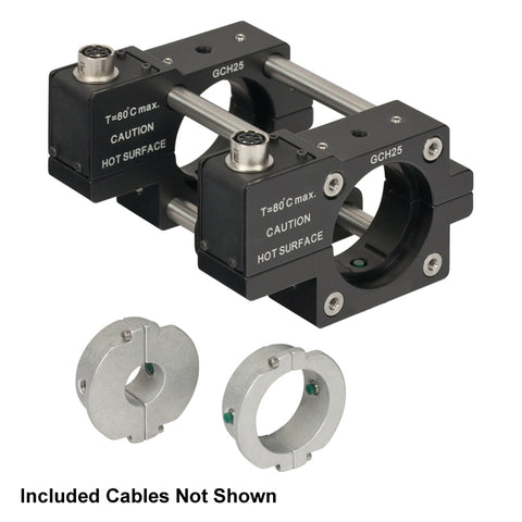 T-GCH25-75 - Heater Assembly for Ø9, Ø19, or Ø25 mm x 75 mm Glass Cells, 15 W per Heating Element