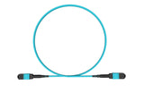 MPO female to MPO female fiber optic patch cord cable, 12 strands, Elite Low IL, OM3, 5m length, B polarity