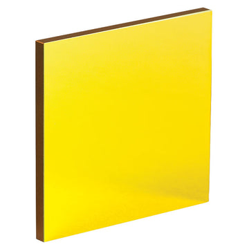 T-ME2S-M01 - 2" Square Protected Gold Mirror, 3.2 mm Thick